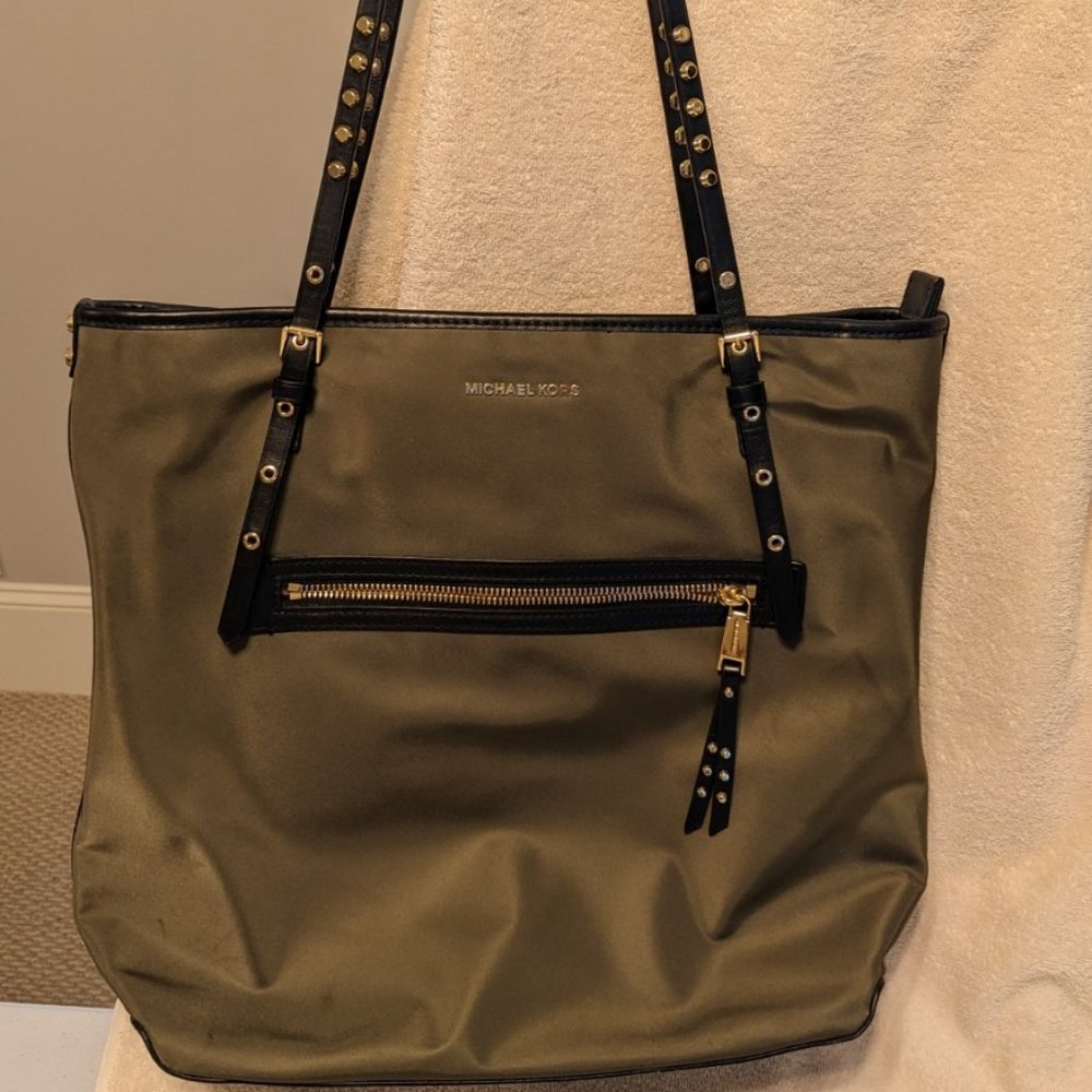 Michael Kors Nylon Gabardine Shoulder Bag